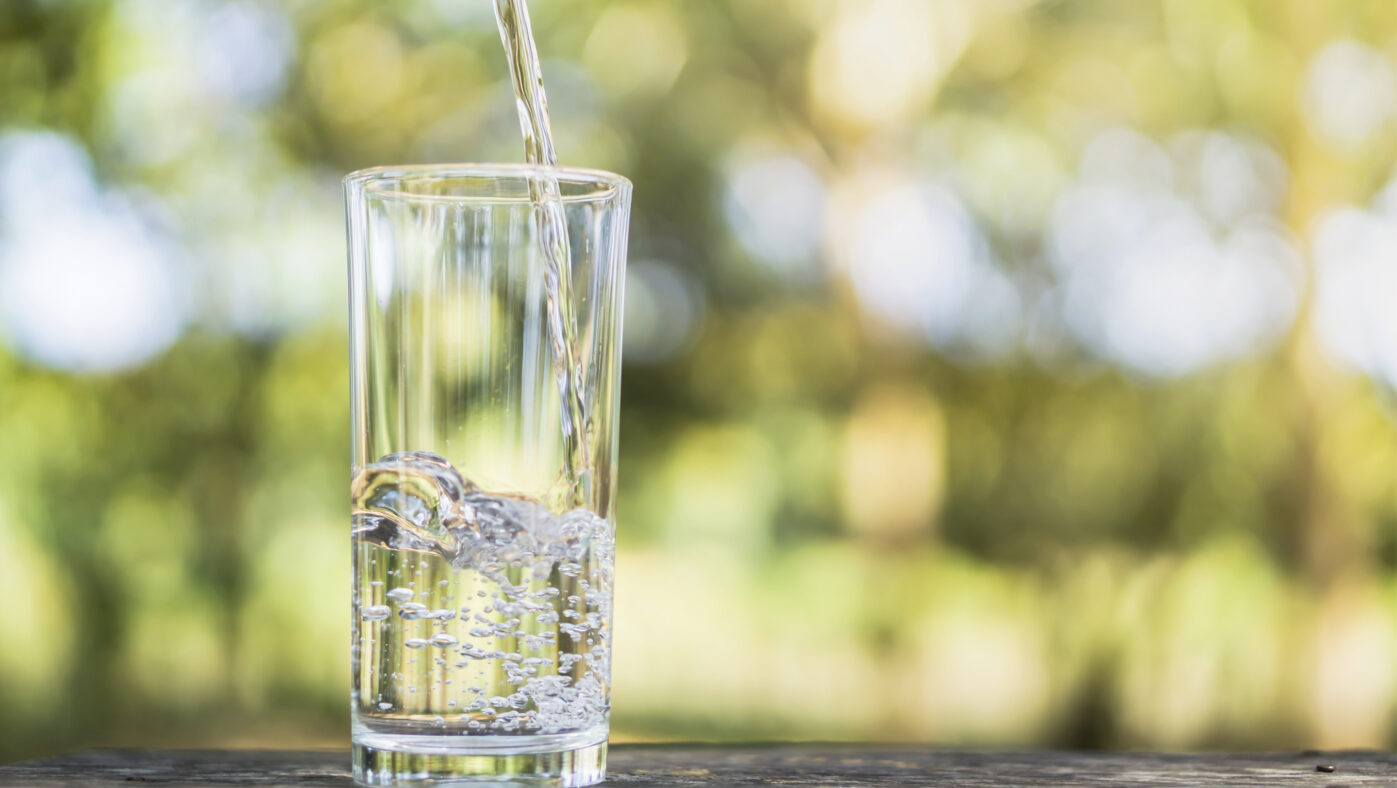 Water om af te vallen